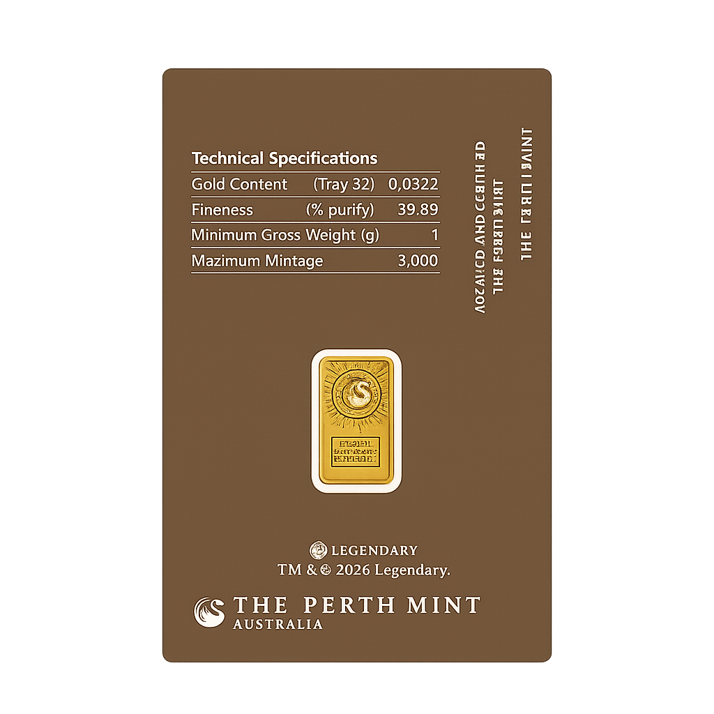 DUNE™ GULLSTÖNG FRÁ THE PERTH MINT | 1 gr. - FORPÖNTUN - Væntanleg í lok júní
