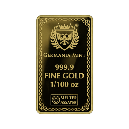 FRIGG - GERMANIA MINT GULLSTÖNG  | 1/100 oz