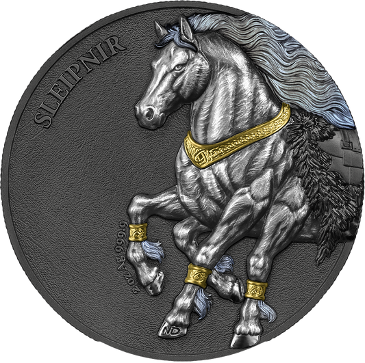 GERMANIA MINT - GERMANIA BEASTS: SLEIPNIR ULTRA DOUBLE HIGH RELIEF | 2 OZ