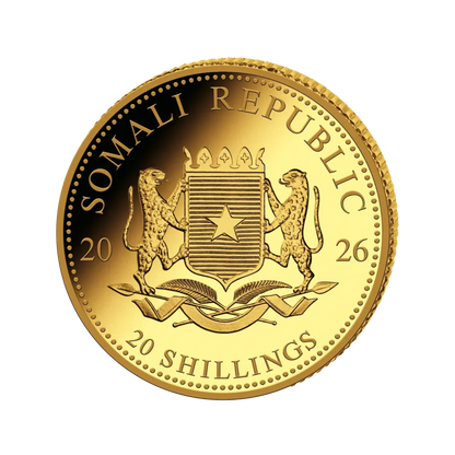 SOMALIA 2026 AFRICAN WILDLIFE ELEPHANT  | 0,5 gr.