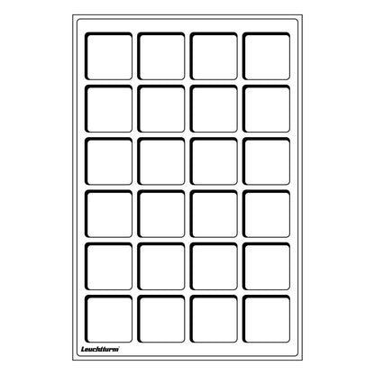 Tab myntbakki L – fyrir 24 myntir (allt að 47 mm)