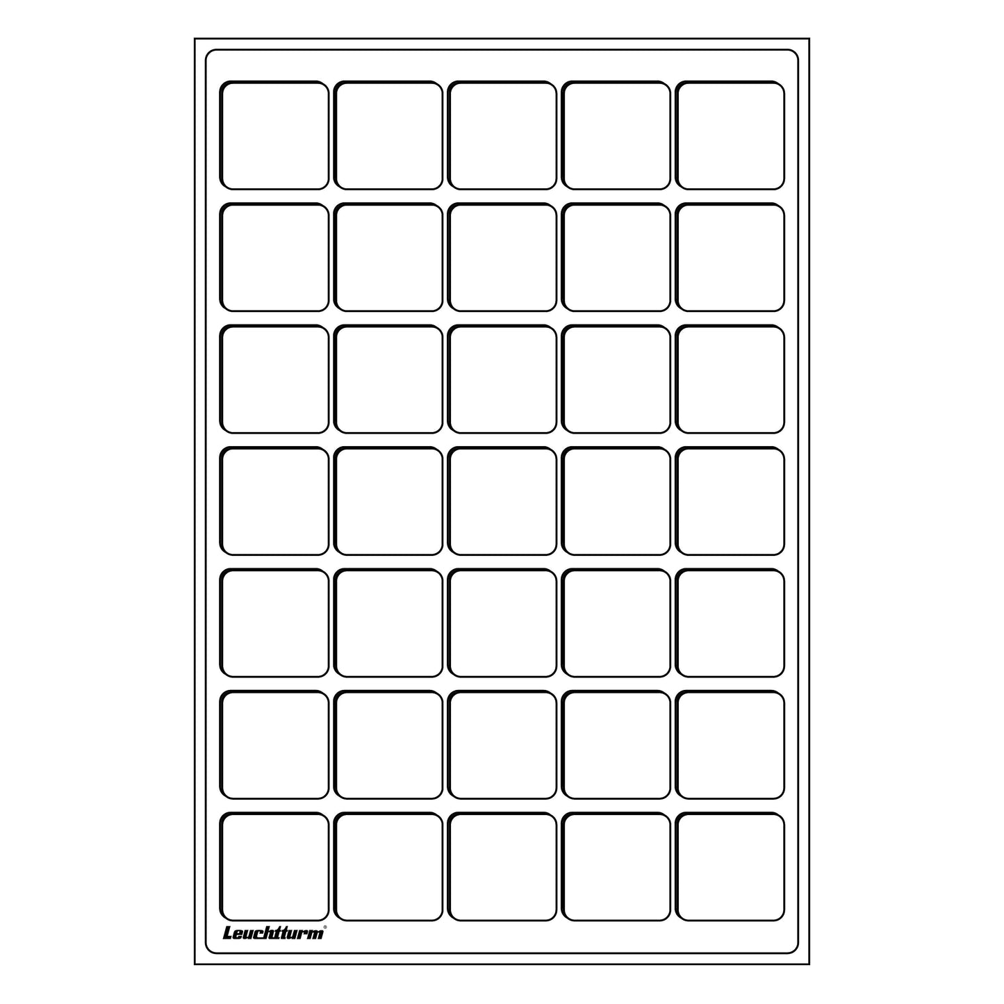 Tab myntbakki L – fyrir 35 mynt (allt að 39 mm)